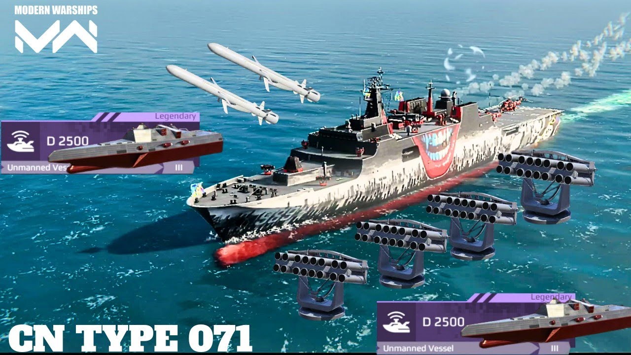 Cn Type 071 With 2x D2500 Rbu 2500 Gabriel V Missile рџ ґ Full