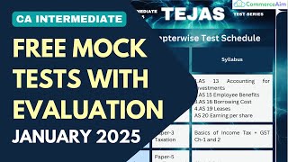 FREE CA INTERMEDIATE JAN 25 MOCK TESTS WITH EVALUATION | @CommerceAim