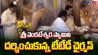 TTD Chairman BR Naidu visited Sri Venkateswara Swami in Alipiri Padala Mandapam | TTD Latest | TV5