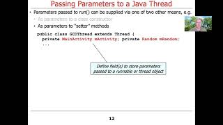 Passing Parameters to a Java Thread