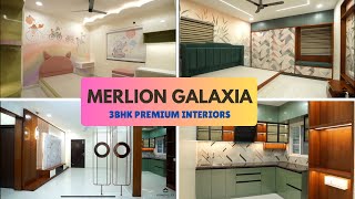 Home Tour | 3Bhk Premium Interiors - Merlion Galaxia Apartments, Hyderabad #interiordesign #hometour