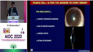 AIOC2020 GP140 T6 Dr  D Ramamurthy Phakic Intraocular lenses   Is this the answer for every refracti