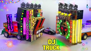 DIY Mini DJ Truck Loading Open Challenge |Wedding Dj Road Lights | FULL COMPETITION Ganesh Puja