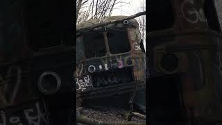 Abandoned Historic Trolley Cars  #train #abandoned #railway