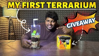 My First Budget Friendly Terrarium Setup in Tamil | Aquarium Plants | Giveaway For Subscribers