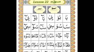 Ahsanul qawaaid Lesson 22 (Part -1)