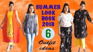 गर्मियों के कपड़े /casual summer outfit look book 2018 / summer dresses ideas