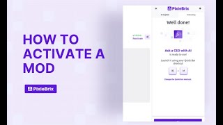 How to Activate a PixieBrix Mod