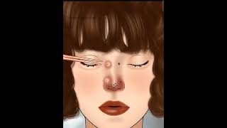 #asmr Nose piercing #animation #beauty #ytshorts #shorts