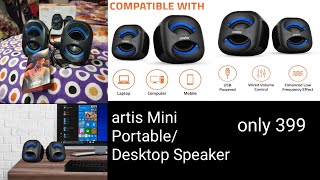 artis Mini Portable Laptop/Desktop Speaker | | Compatible with Laptop, Computer, Mobile and PC