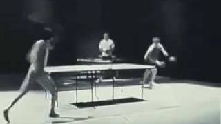 Bruce Lee playing Ping Pong