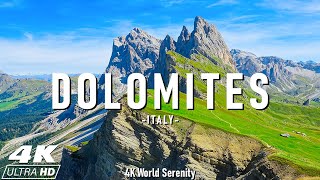 Dolomites 4K🏔️Ανακαλύψτε Majestic Peaks, Scenic Trails, Breathting Alpine Beauty -Χαλαρωτική μουσική