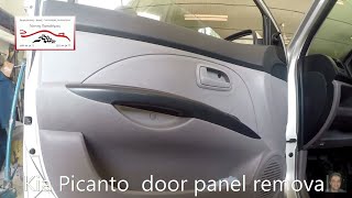 Kia Picanto 2004–2011  door panel removal