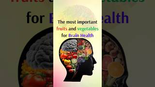 the most important fruits and vegetables for brain health  #shorts