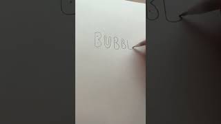 How to draw bubble letters!