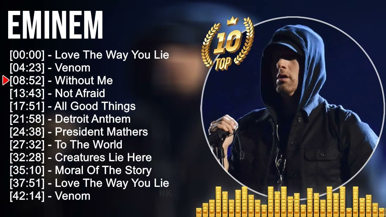 E M I N E M Greatest Hits ~ Top Rap Music ~ Top 10 Hits Of All Time ...