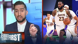 Nick Wright reacts to Nuggets win vs Lakers in Game 3, Lakers to win in 5 | NBA | FIRST THINGS FIRST