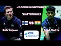 QuarterFinals | Ayush SHETTY (IND) vs (FIN) KALLE Koljonen | Hylo Open Badminton 2024