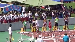 第69回滋賀県中学校夏季総合体育大会　男子110ｍH決勝