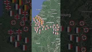 Fall of France WW2 #shorts #animation #map