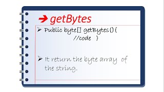 #10 getBytes method in string class in java[HINDI]