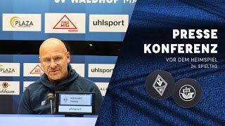 3. Liga | 24. Spieltag | SV Waldhof - F.C. Hansa Rostock | Pressekonferenz vor dem Spiel