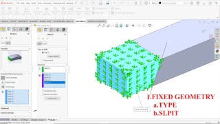 SolidWorks Simulation Fixture Advisor 1.Fixed Geometry Split Line