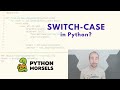 switch case in Python? It's not match case  It's a dictionary!