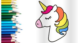 How to Draw a Cute unicorn || Unicorn Drawing easy || Easy drawing for Kids #drawing #draw #unicorn