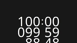 100 Minute Countup Timer