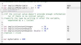 SWIFT, Basic Types, Type inference 3
