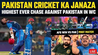Afghanistan sink Pakistan cricket in Chennai, highest ever chase against PAKISTAN in WC