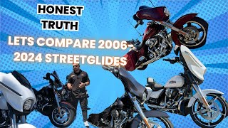 Lets talk differences with Pre Rushmore Street Glides,Rushmore, and the brand new 2024 Street glides