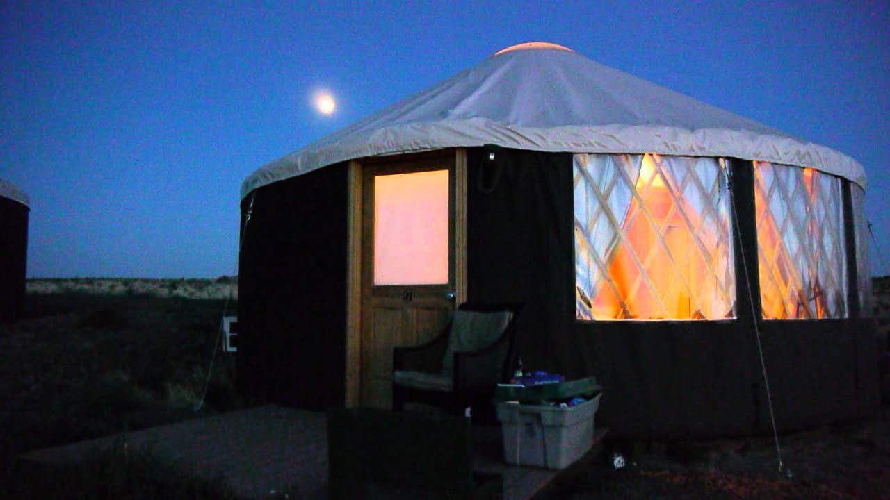 Cave B Yurts - YouTube