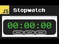 A stopwatch written in JavaScript ⏱️