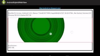 Detect touch and draw circle on Android WebView with Javascript