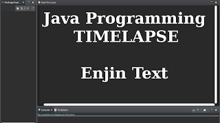 Java Programming Timelapse - Enjin Text
