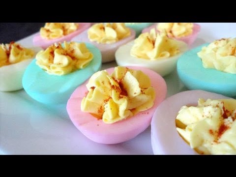 Dyed Deviled Eggs Dyed Deviled Eggs