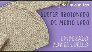 Sueter abotonado de medio lado (subtitles available)