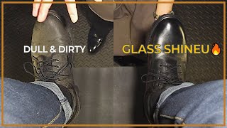 DIRTY BOOTS TRANSFORMED TO MIRROR SHINE ✨ (SO SATISFYING ASMR)