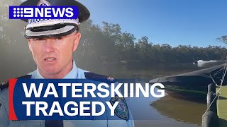 Man killed during water-skiing event near NSW-Victoria border | 9 News Australia
