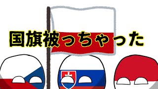 【ポーランドボール】国旗かぶっちゃった