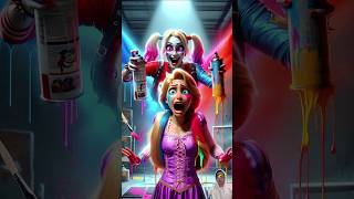 The Battle between Elsa, Snow white and Rapunzel with Annabelle, Grimhilde, Harley quinn