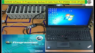 CX-Programmer I/O -Table Creation from PLC SYSMAC CS1G-CPU43H