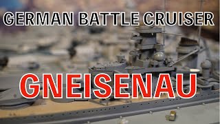 1/700 GERMAN BATTLE CRUISER GNEISENAU.made by TAMIYA.ドイツ　巡洋戦艦　グナイゼナウ#scalemodel