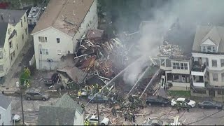 Massive gas explosion levels home