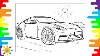 Nissan 350Z  Coloring Page | Car Nissan 350Z  Coloring | Cartoon - Why We Lose