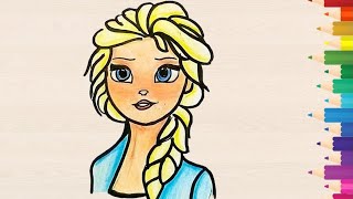 How To Draw Frozen For Kids | Anna Drawing, Colouring | Frozen, Anna, Elsa Drawing | FROZEN