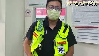 2022-08-13 救護出動，感謝民眾禮讓鳴笛閃燈的救護車。