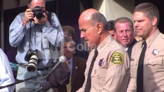 CA:LA COUNTY SHERIFF RESIGNS (WALK UP)